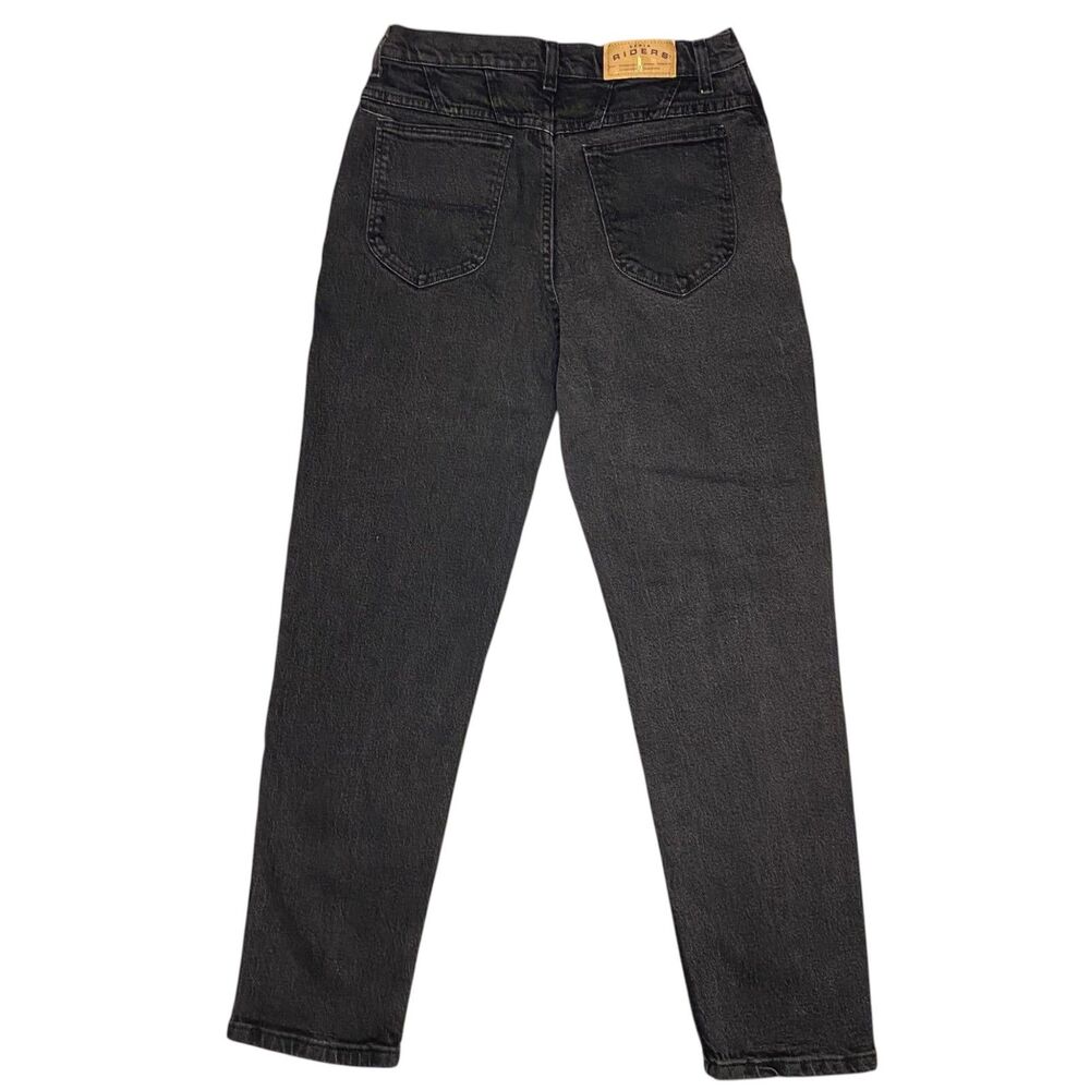 LEE Riders Vintage Mom Black Jeans High Waisted Tapered Leg